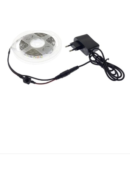 Orion Led 3 Çipli Beyaz Şerit LED 3 Metre + 12V Adaptör Tak Çalıştır