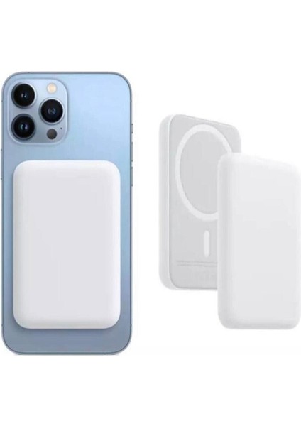 Iphone Uyumlu Magsafe Kablosuz Şarj Wireless Şarj Cihazı Powerbank