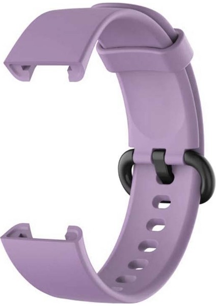 Mi Watch Lite Için Silikon Kordon Mor