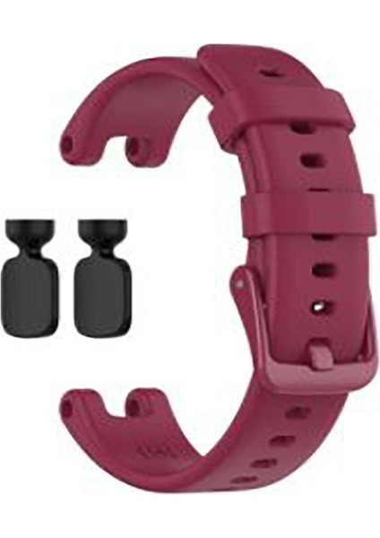 Garmin Lily Için Silikon Kordon Kayış Bordo
