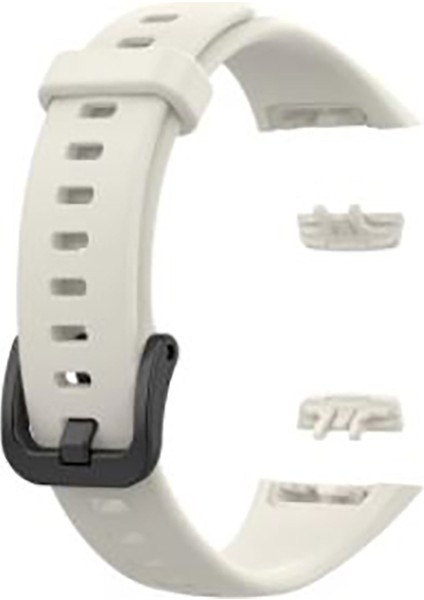 Honor Band 6 Için Silikon Kordon Krem