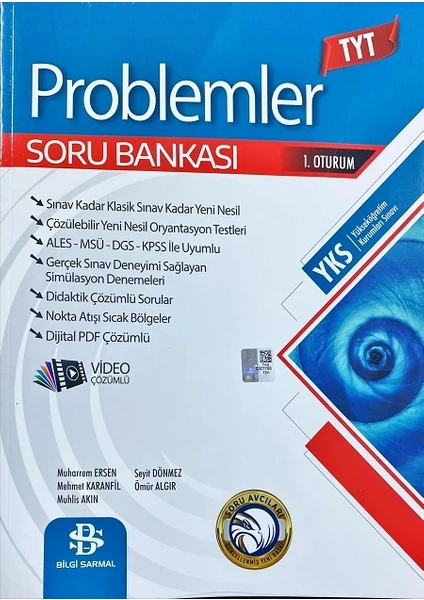 Bilgi Sarmal Yayınları TYT Problemler Soru Bankası Video Çözümlü