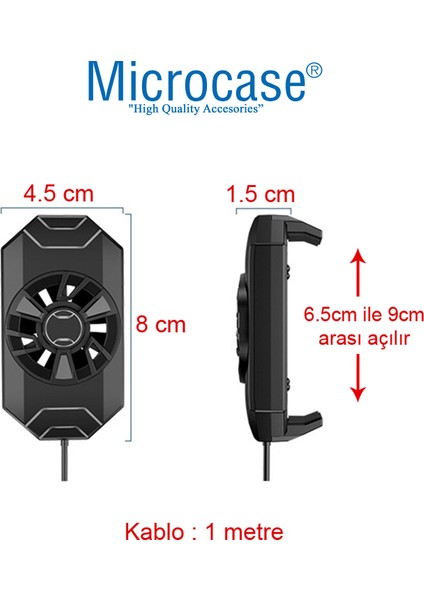 Cep Telefonu Soğutucu Fan Kablolu 4700 Rpm - AL2955 fiyatları