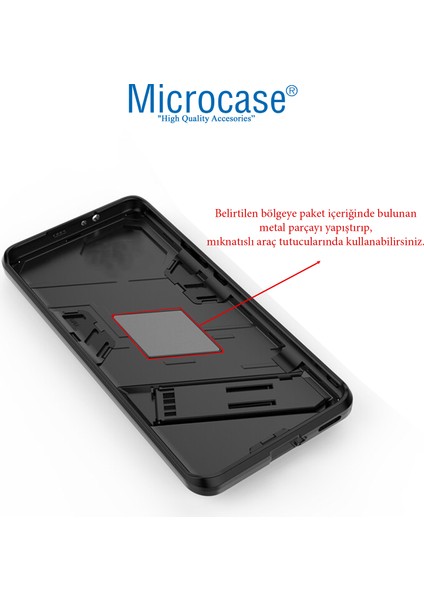 Vivo V23 5g Matrix Serisi Armor Standlı Perfect Koruma Kılıf - Siyah indirimleri