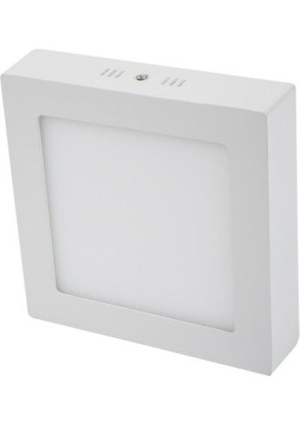 Alüminyum Gövde Sıva Üstü Kare LED Panel 18 W Beyaz Işık