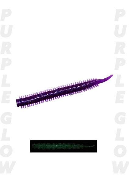 Yummy Sandworm 7cm Lrf Silikonu Purple Glow