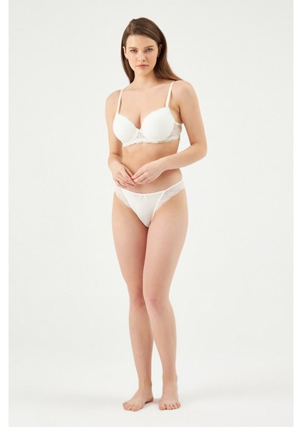 Kadın ERSK812 Lında Badem Yarı Push-Up Sütyen Takım EROS01106 fırsatları