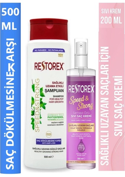 500 Ml&speed Strong Sıvı Saç Kremi 200 ml