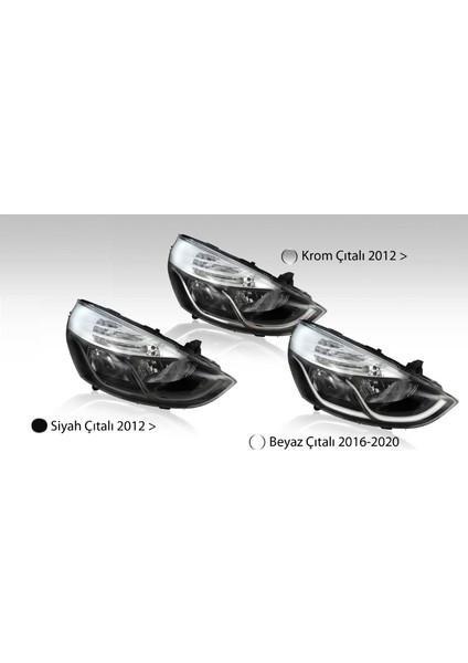 Far Siyah Çıtalı Motorlu Sağ Renault Clıo Iv Hatcback/grandtour (2012-2020)