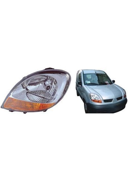 Far Sağ Sarı Sinyalli Renault Kangoo (2003-2007)