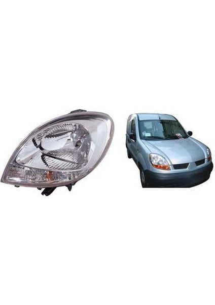 Far Renault Kangoo Sol Beyaz Sinyalli Motoru Üzerinde (2003-2008)