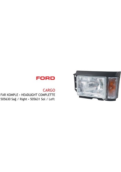 Far Komple Sol Ford Kargo-Iveco (1996-2003)