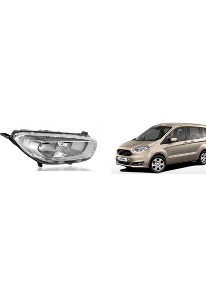 Far Sağ Ford Transıt Courıer 14- Motorlu Krom Çerçeveli