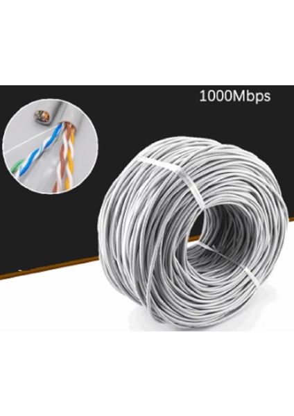 Ata Elektronik 305MT 1 Koli Cat6 Ethernet Internet 305 Metre Utp Cat 6 Kablo 23 Awg Kablo 305METRE