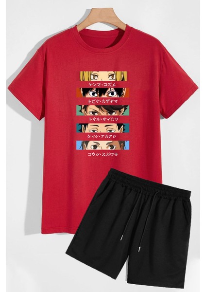 Anime Şort T-Shirt Eşofman Takımı