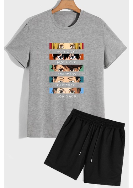 Anime Şort T-Shirt Eşofman Takımı