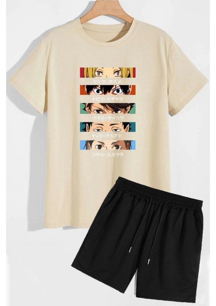 Anime Şort T-Shirt Eşofman Takımı