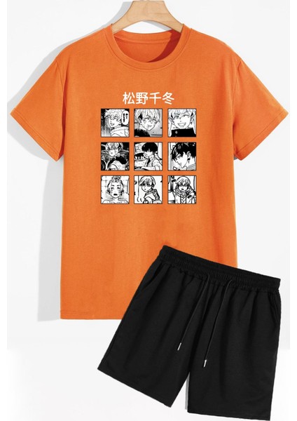 Anime Şort T-Shirt Eşofman Takımı