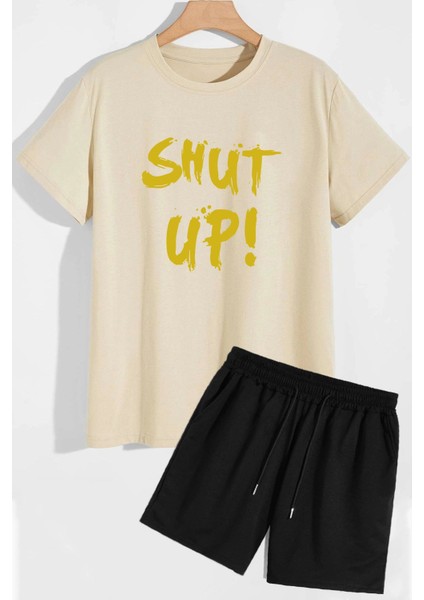 Shut Up Şort T-Shirt Eşofman Takımı
