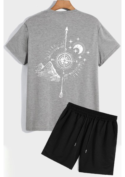 Pusula Şort T-Shirt Eşofman Takımı