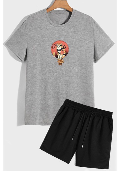 Anime Şort T-Shirt Eşofman Takımı