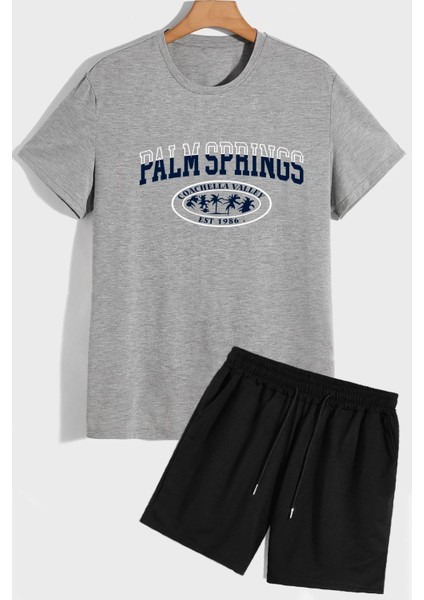 Palm Şort T-Shirt Eşofman Takımı