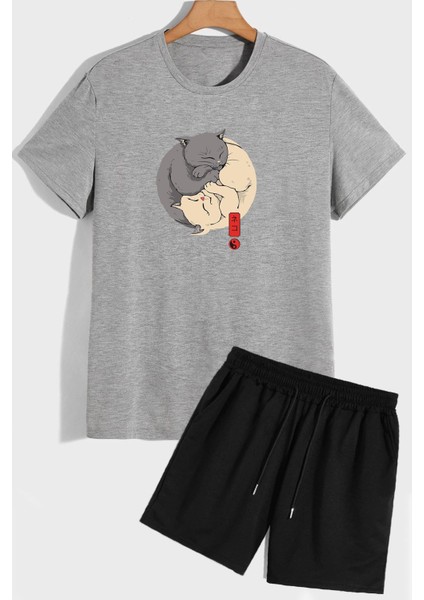 Tasarım Şort T-Shirt Eşofman Takımı