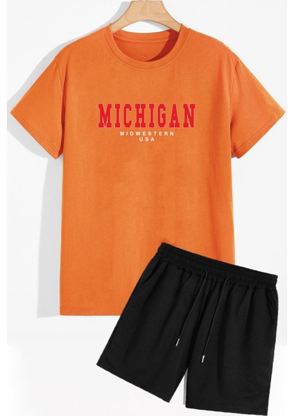 Michigan Şort T-Shirt Eşofman Takımı