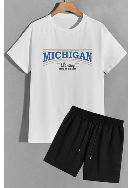 Michigan Şort T-Shirt Eşofman Takımı