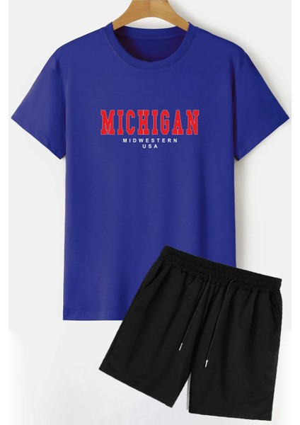 Michigan Şort T-Shirt Eşofman Takımı
