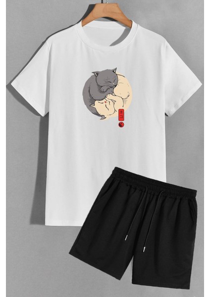 Tasarım Şort T-Shirt Eşofman Takımı