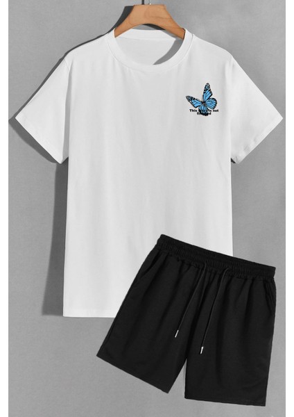 Sırt Baskılı Şort T-Shirt Eşofman Takımı fiyatları