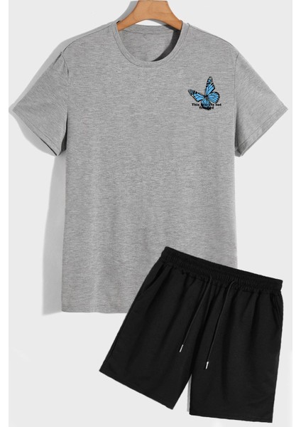 Sırt Baskılı Şort T-Shirt Eşofman Takımı fiyatları