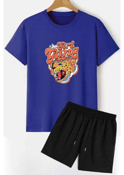 Girlgang Şort T-Shirt Eşofman Takımı