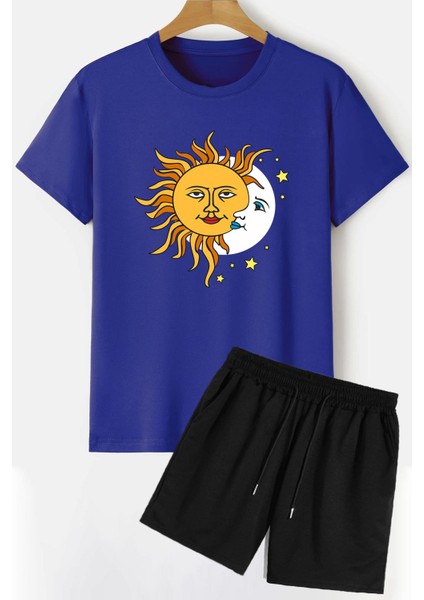 Evren Temalı Şort T-Shirt Eşofman Takımı