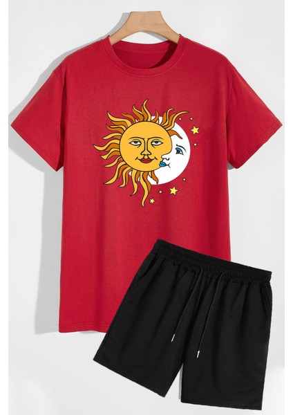 Evren Temalı Şort T-Shirt Eşofman Takımı