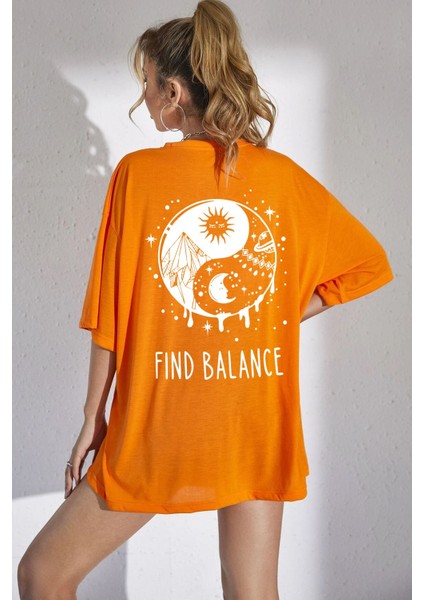 Yingyang Baskılı Tshirt