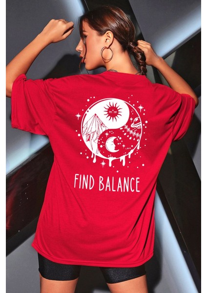 Yingyang Baskılı Tshirt