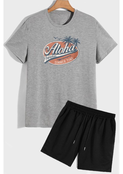 Aloha Şort T-Shirt Eşofman Takımı