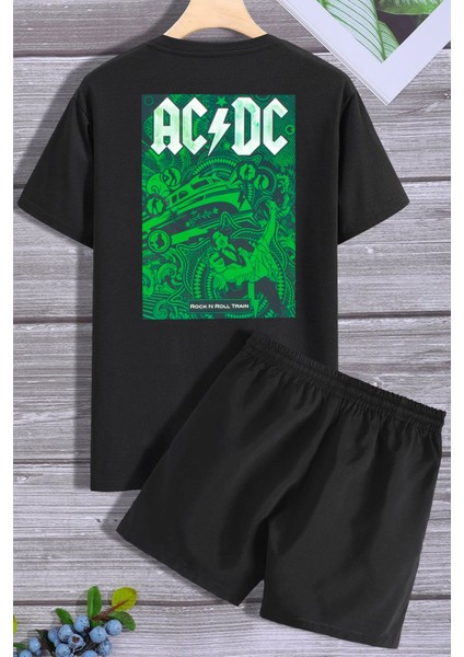 Acdc Şort T-Shirt Eşofman Takımı