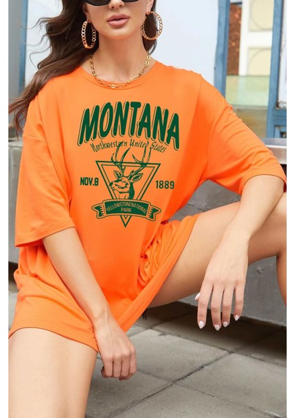 Montana Oversize Tasarım Tshirt