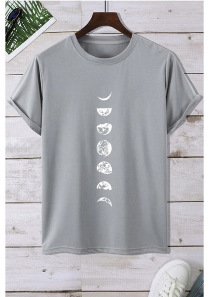 Ayın Evreleri Baskılı Tshirt