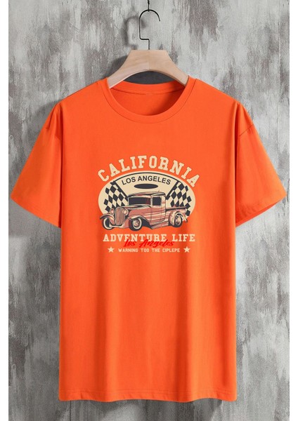 California Baskılı Tshirt