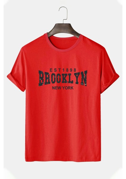 Unisex Brooklyn Baskılı Tshirt