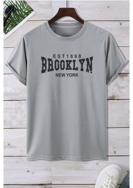 Unisex Brooklyn Baskılı Tshirt