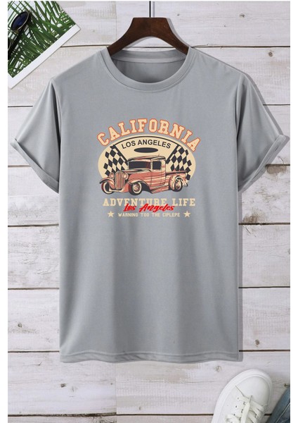 California Baskılı Tshirt