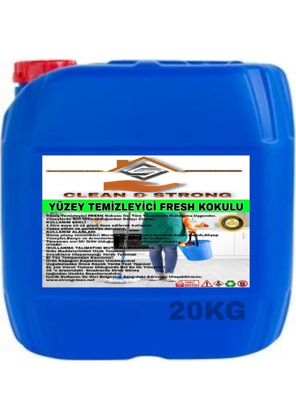 Yüzey Temizleyici Fresh Kokulu 20 kg