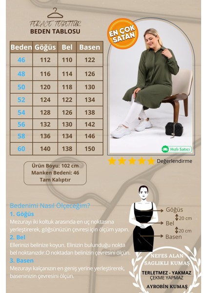 Kadın Büyük Beden Yaprak Baskılı Gömlek Tunik fiyatları