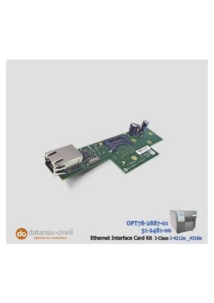 OPT78-2887-01 Datamax Oneıl I-4212 Dahili Lan Kart (Wıred Lan Optıon)
