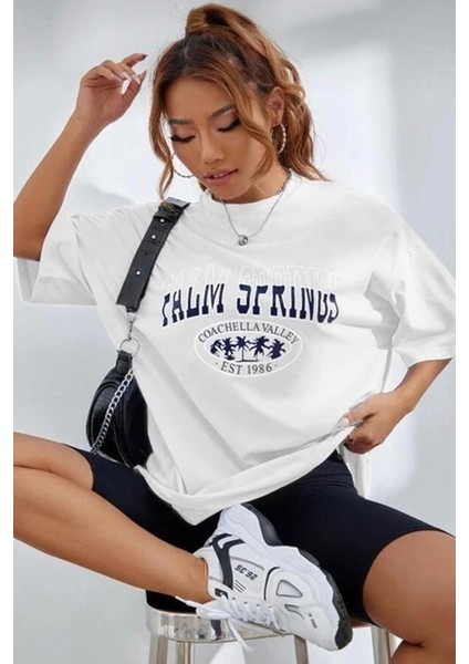 Letter Graphic Oversize Tasarım Tshirt